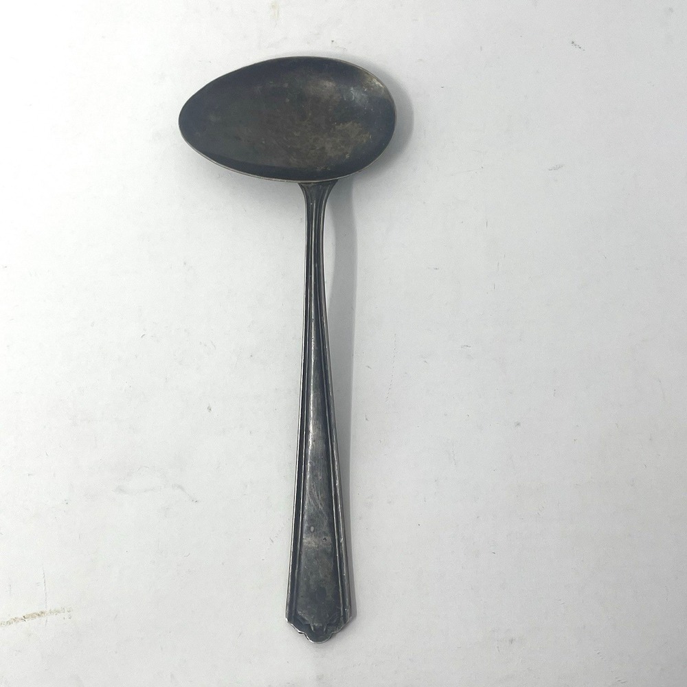 Webster Company Sterling Silver Ladle - Cream/Jelly Spoon - Art Deco Style 4.5"